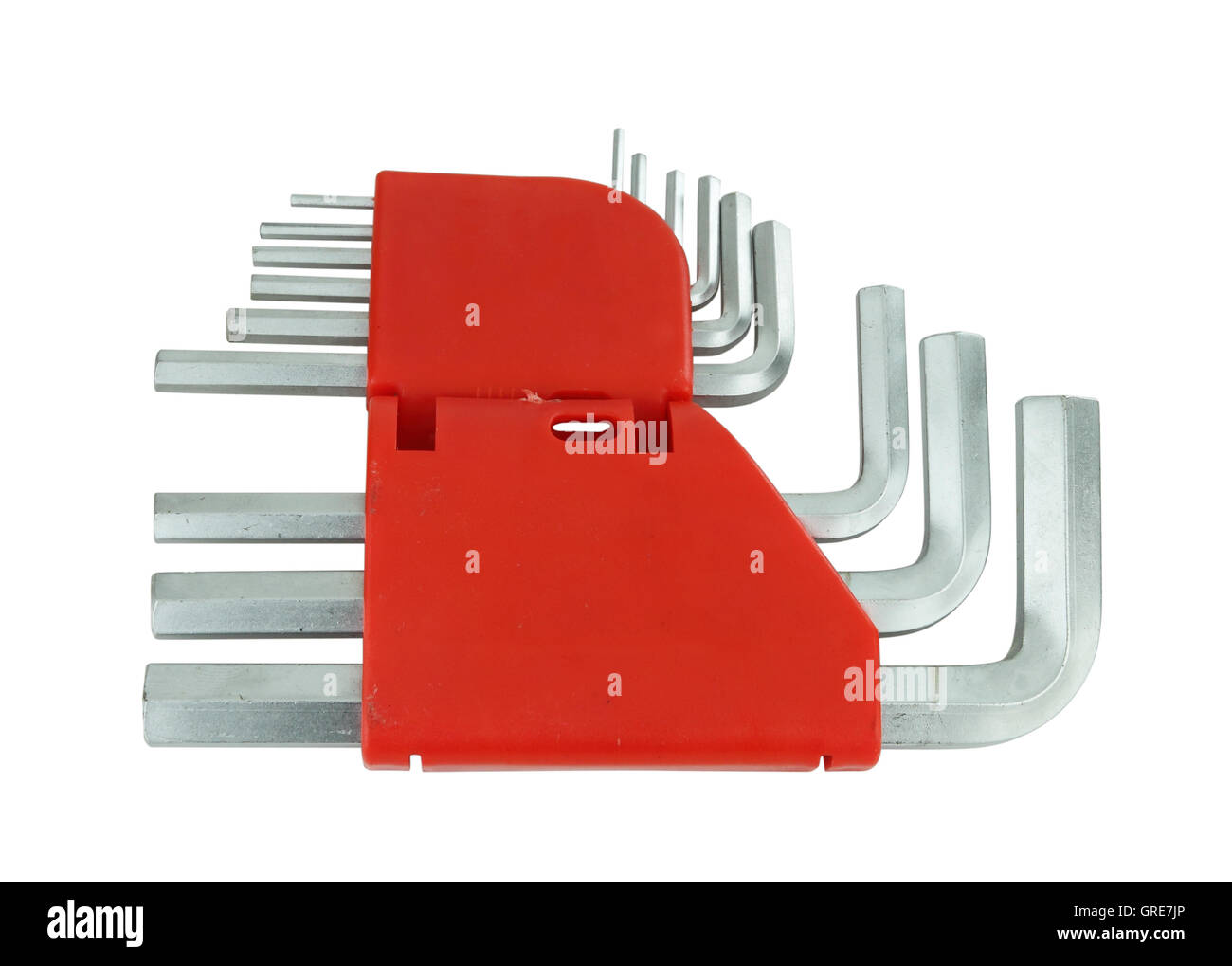 hexagon kit tool or allen wrench set Stock Photo Alamy