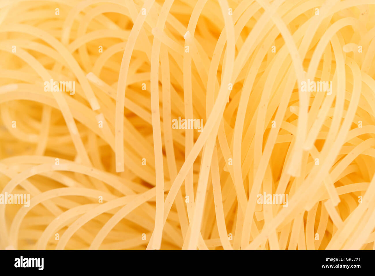 background of pasta capelli d angelo close-up. Stock Photo