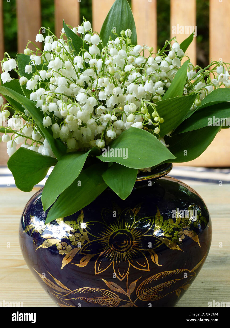 Bunch Of Lilies Of The Valley, Convallaria Majalis, Toxic Plant Stock