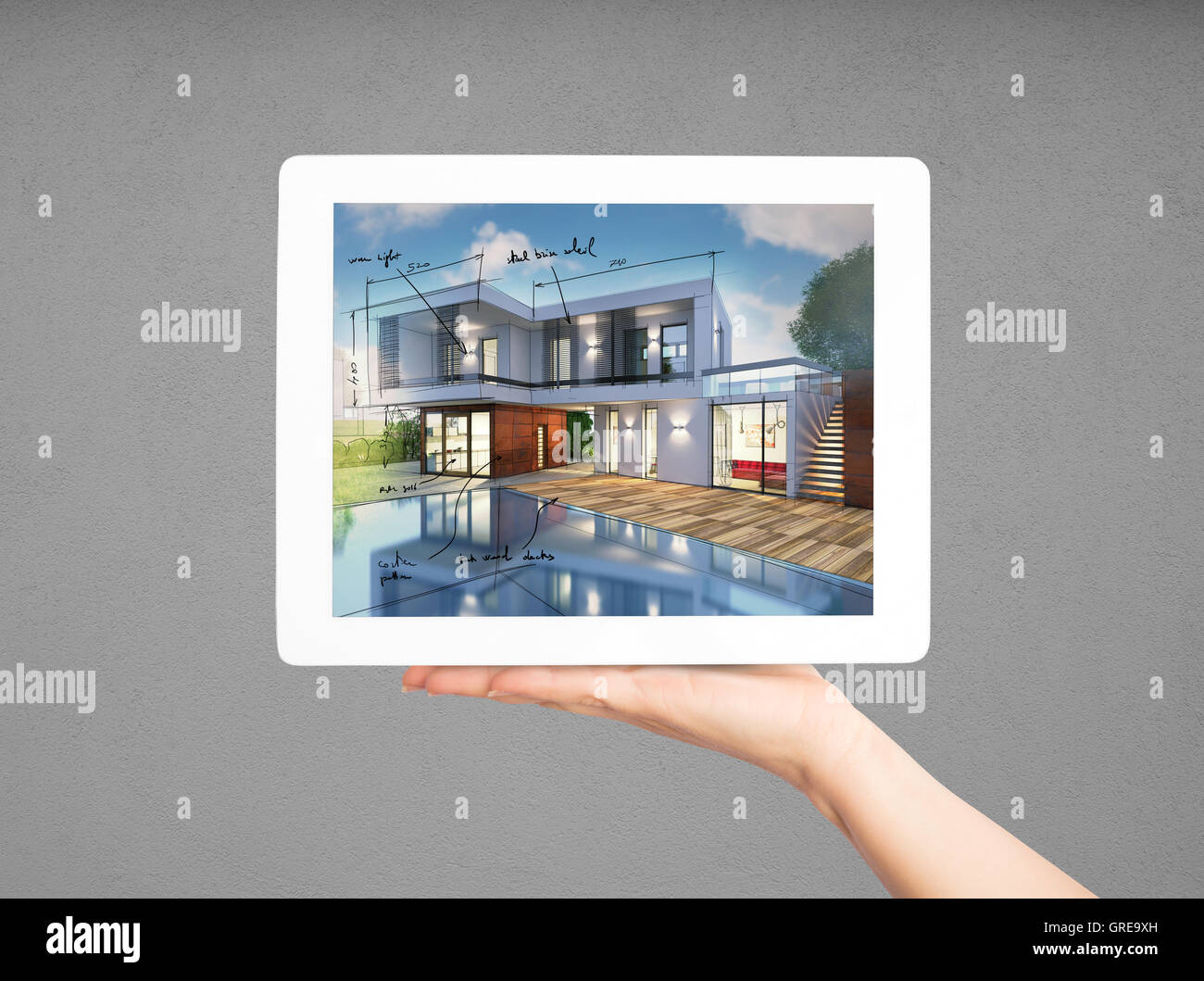 3d house plan hi-res stock photography and images - Alamy