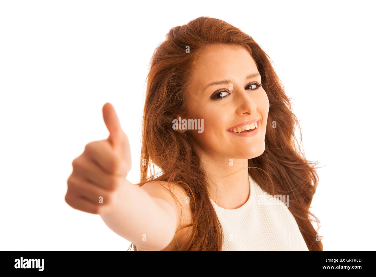 Thumb up girl thumb up hires stock photography and images Alamy