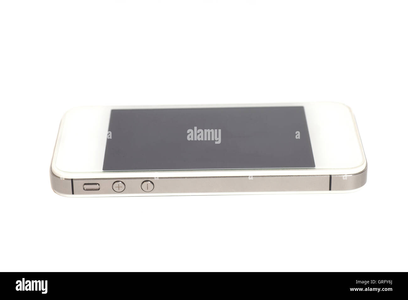 Smart phone isolated on white background Stock Photo - Alamy