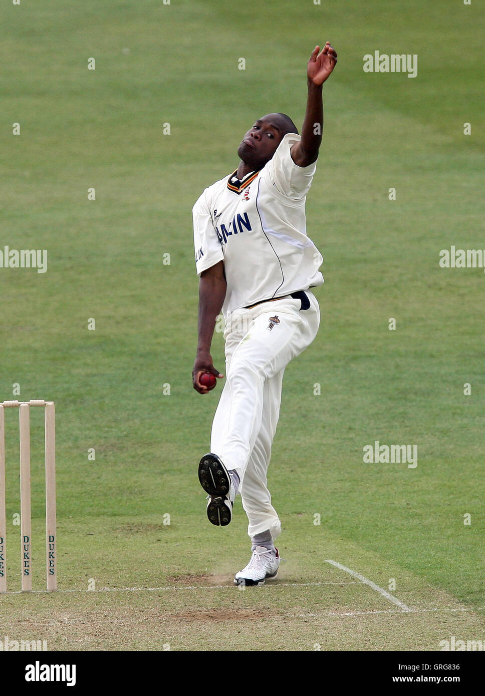Maurice Chambers of Essex in bowling action Essex CCC vs Bangladesh