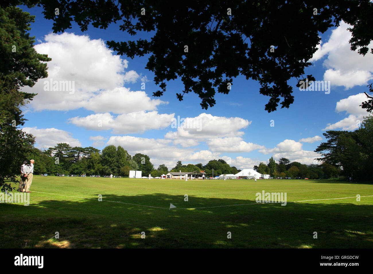 General view of Star Stile, home of Halstead Cricket Club, during a 2nd