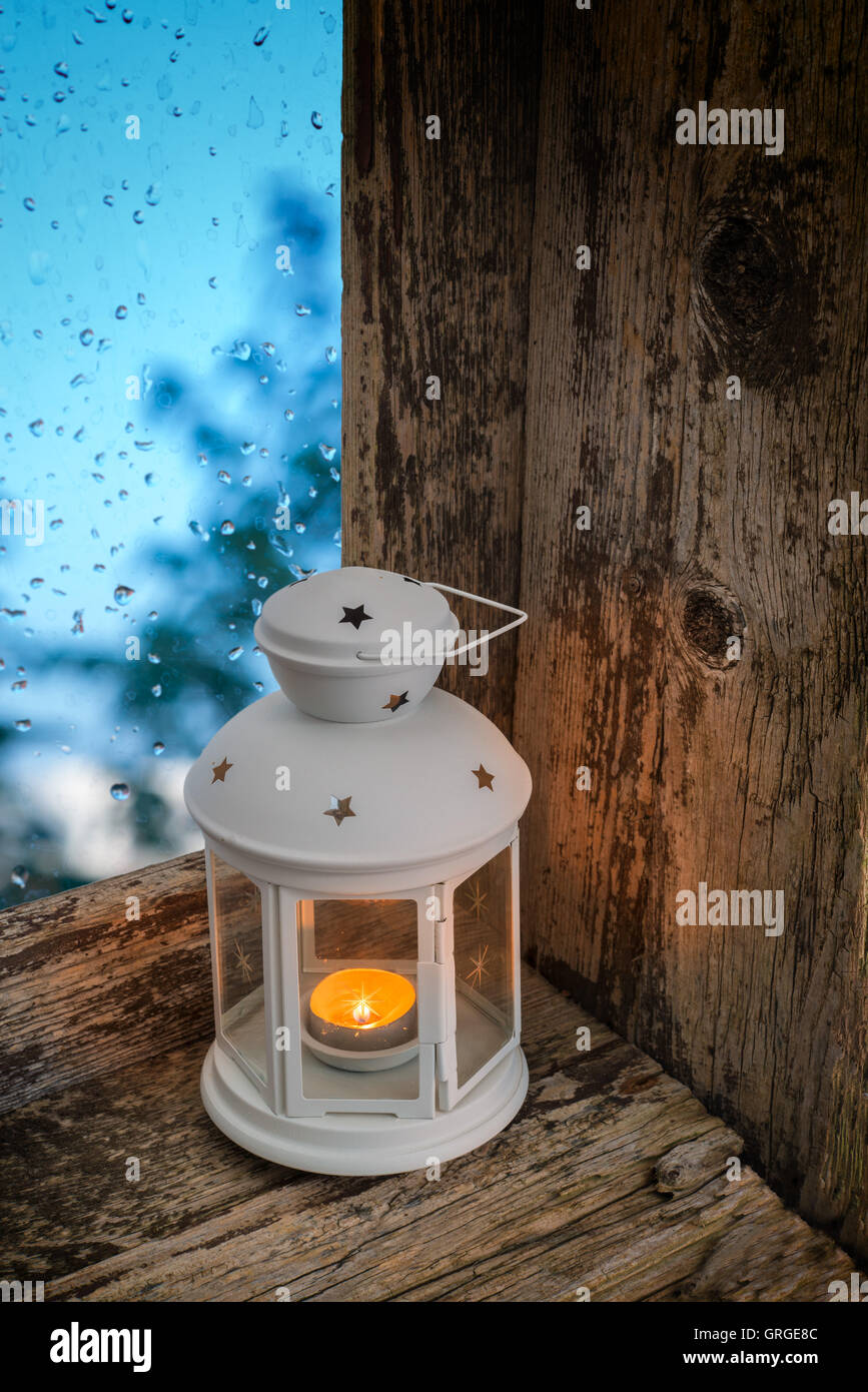 Christmas lantern and window hires stock photography and images Alamy