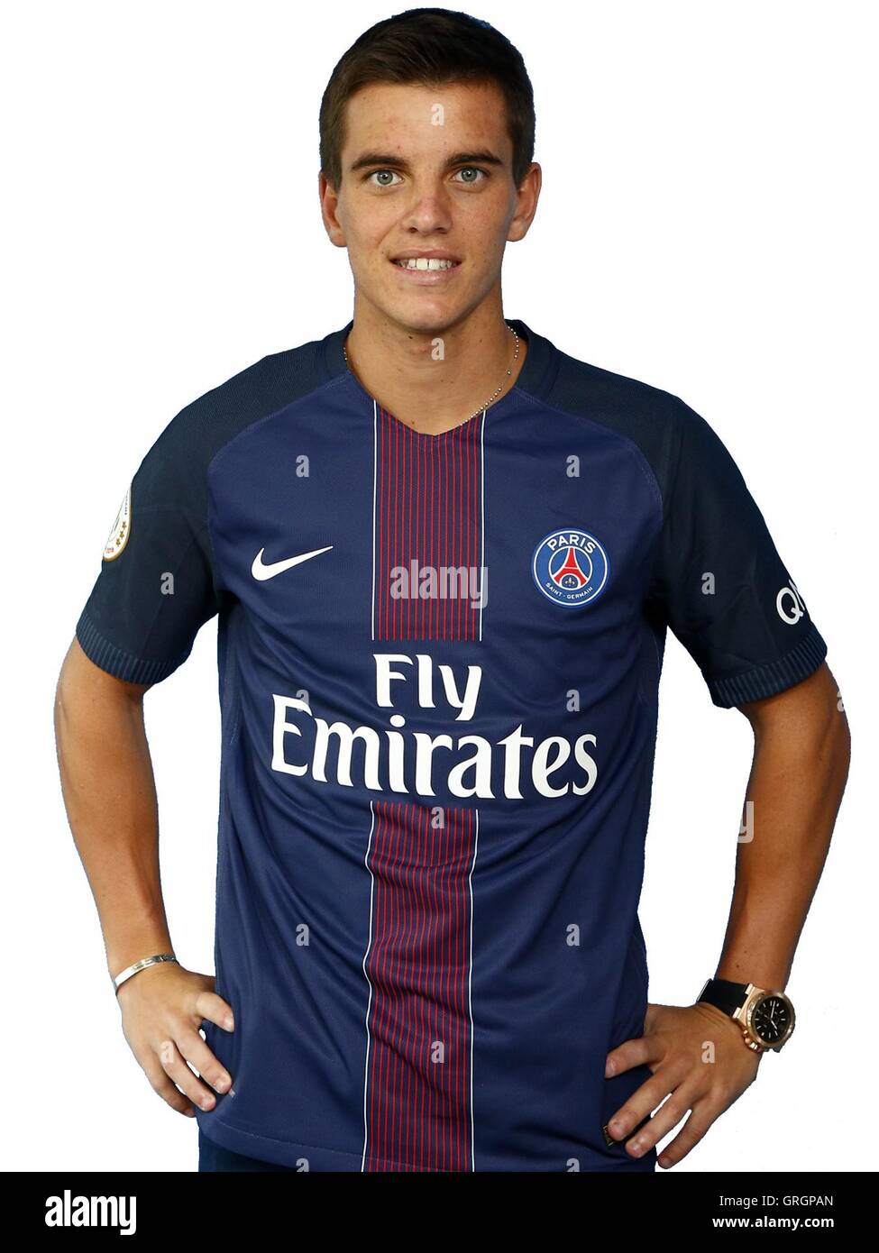 07.09.2016. Paris France. French League 1 football team Paris Saint Germain  official team portaits for 2016-17 season. Giovani Lo Celso Stock Photo -  Alamy