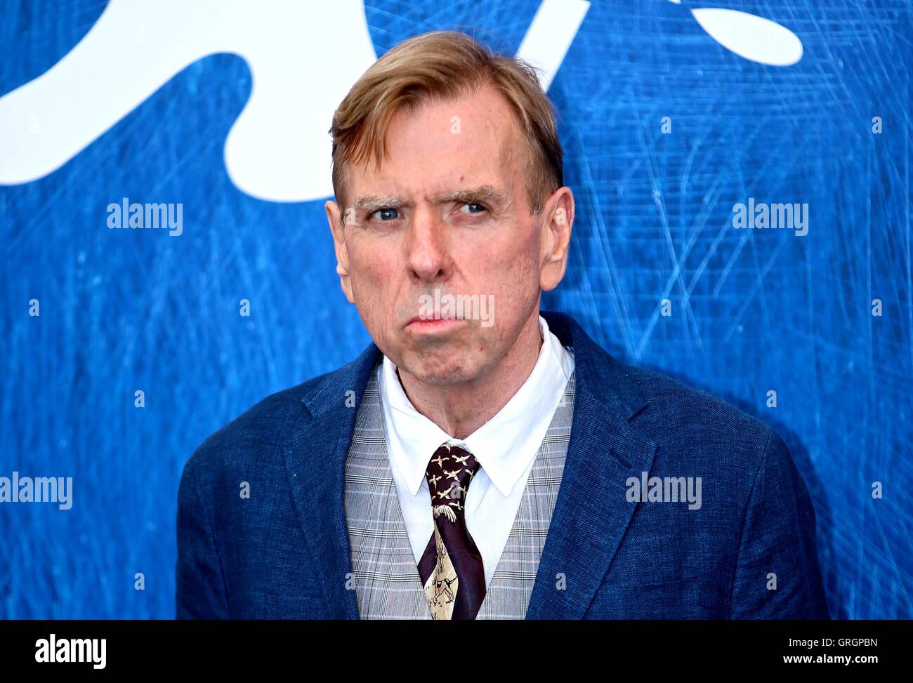 Venice, Italy. 7th Sep, 2016. Actor Timothy Spall attends a photocall for the film 'The Journey' out of competition at the 73rd Venice Film Festival in Venice, Italy, on Sept. 7, 2016. Credit:  Jin Yu/Xinhua/Alamy Live News Stock Photo
