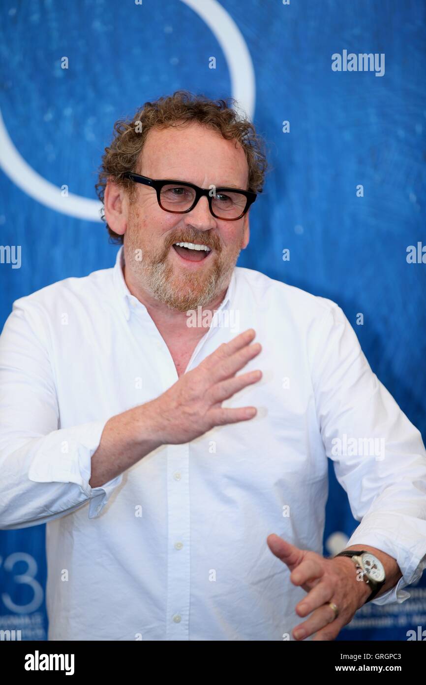 Venice, Italy. 7th Sep, 2016. Actor Colm Meaney attends a photocall for the film 'The Journey' out of competition at the 73rd Venice Film Festival in Venice, Italy, on Sept. 7, 2016. Credit:  Jin Yu/Xinhua/Alamy Live News Stock Photo