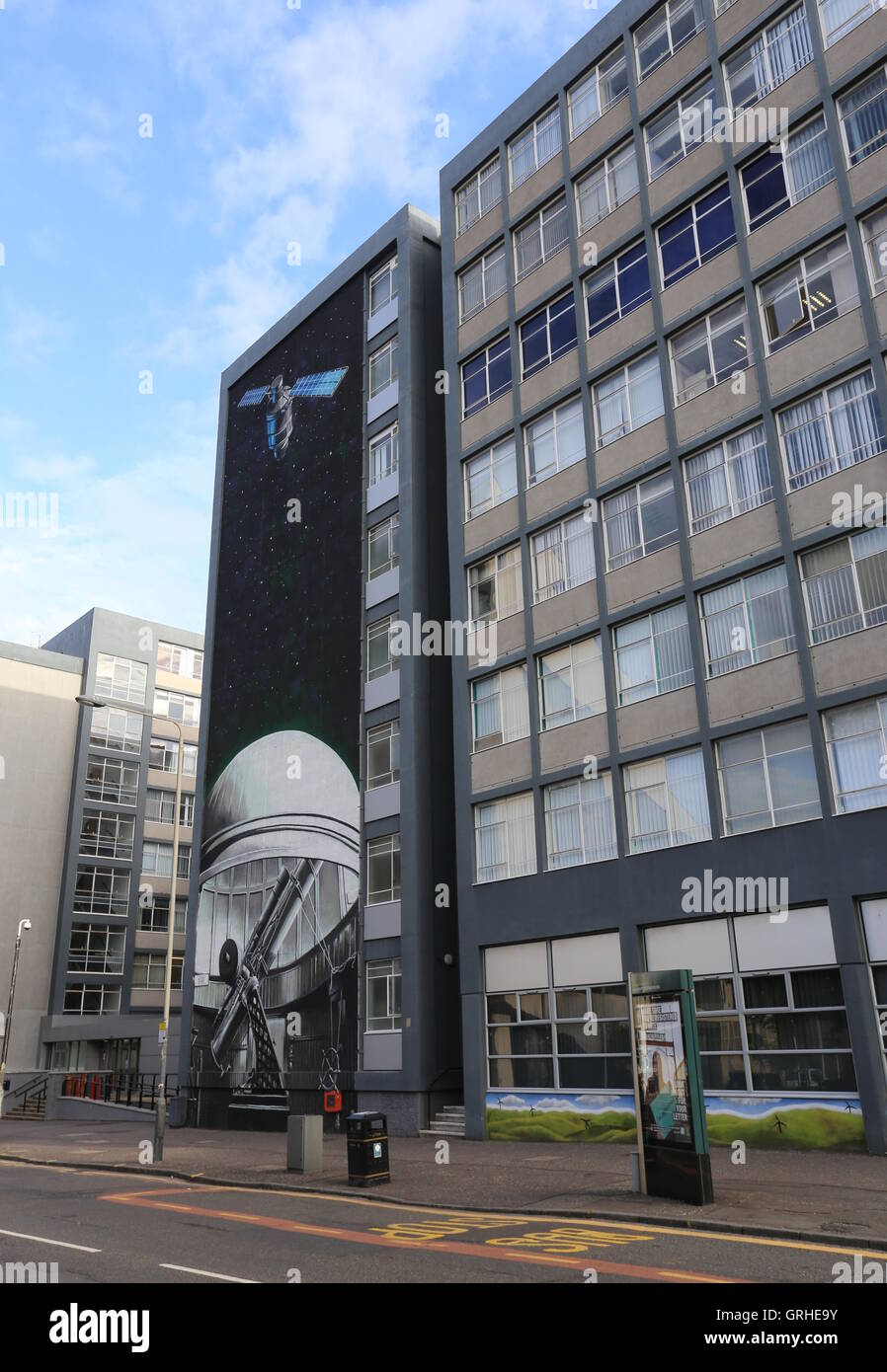 Strathclyde University Wonderwall Street Gable mural of