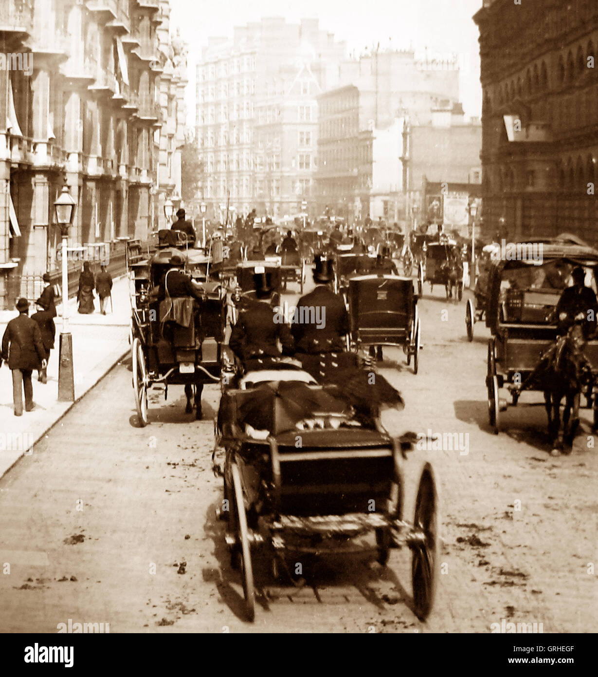 Victoria Street, London - Victorian period Stock Photo