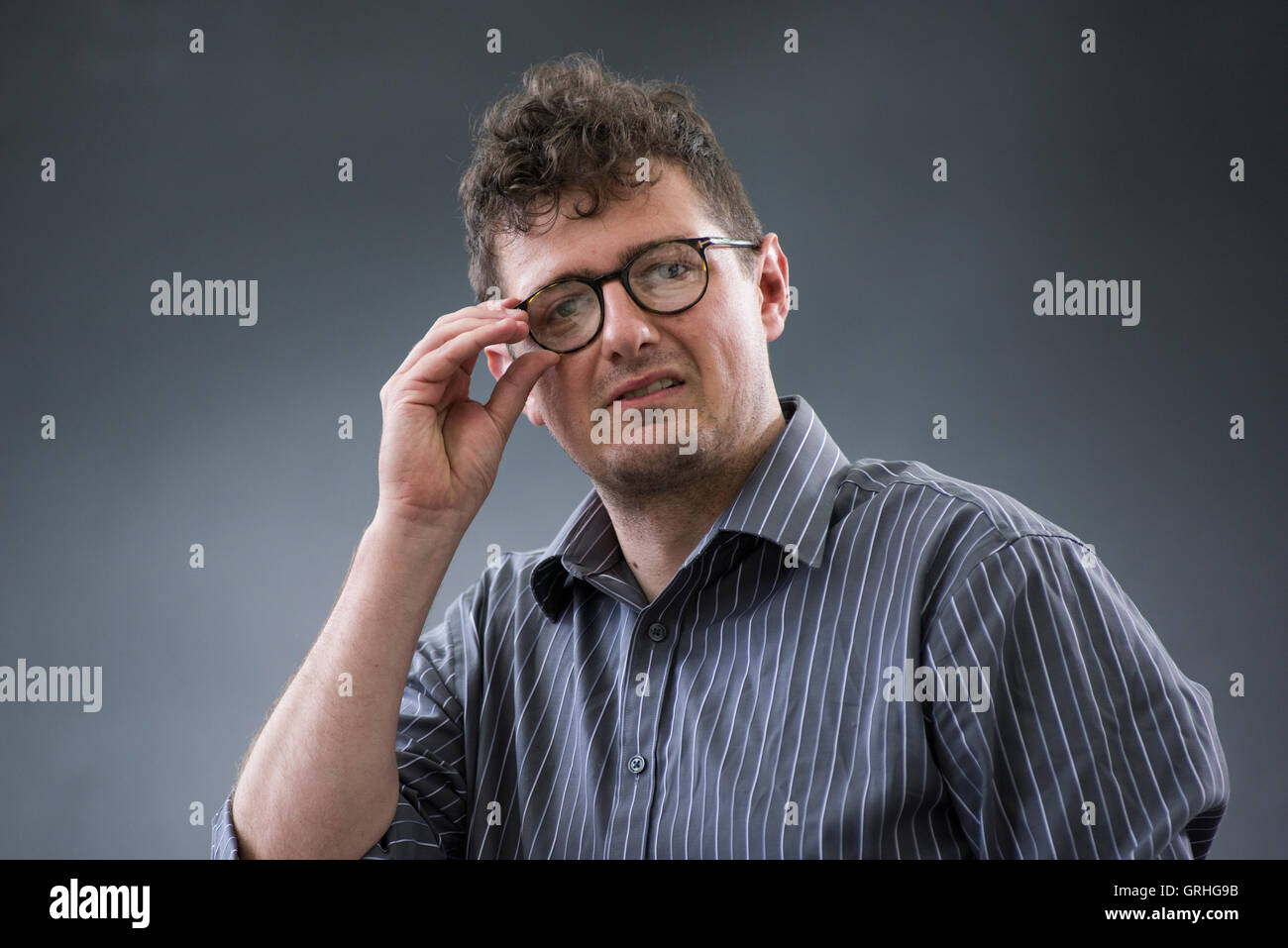 Editor and PHD student of Arabic student Raphael Cormack. Stock Photo