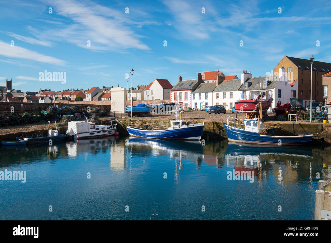 The harbour at Dunbar, East Lothian Scotland UK Stock Photo