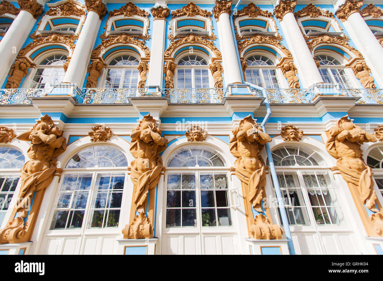 Catherine Palace in Saint Petersburg Stock Photo