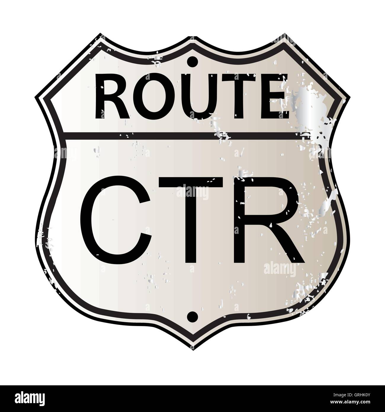 CTR Highway Sign Stock Vector Image & Art - Alamy