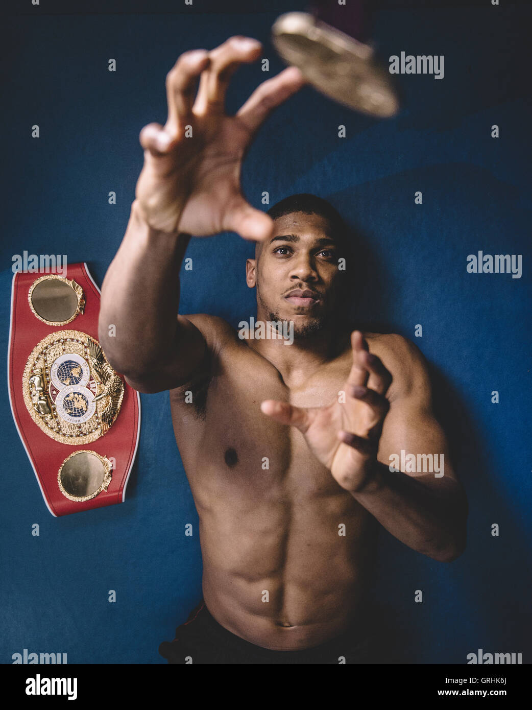 British Heavyweight Boxer, Anthony Joshua During A Portrait Session At ...