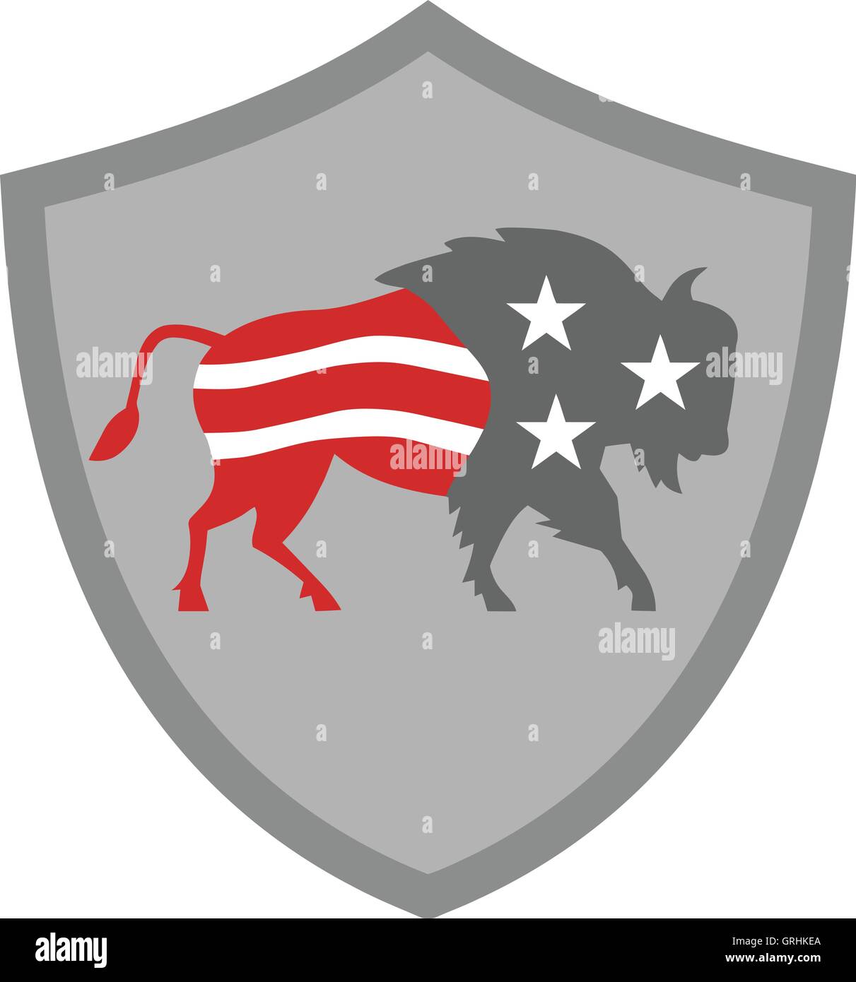 North american bull Stock Vector Images - Alamy