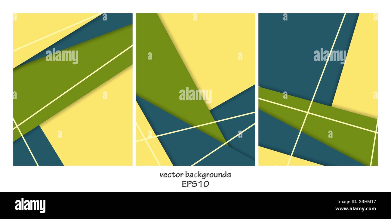 vector backgrounds set Stock Vector
