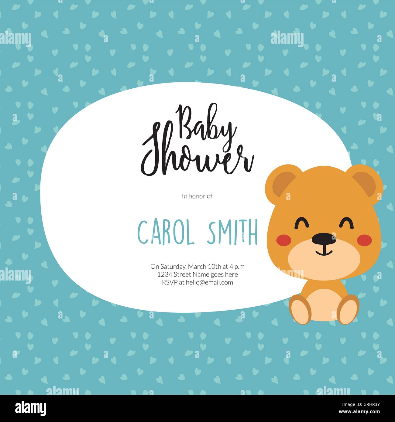 Baby Shower card Stock Vector Image & Art Alamy