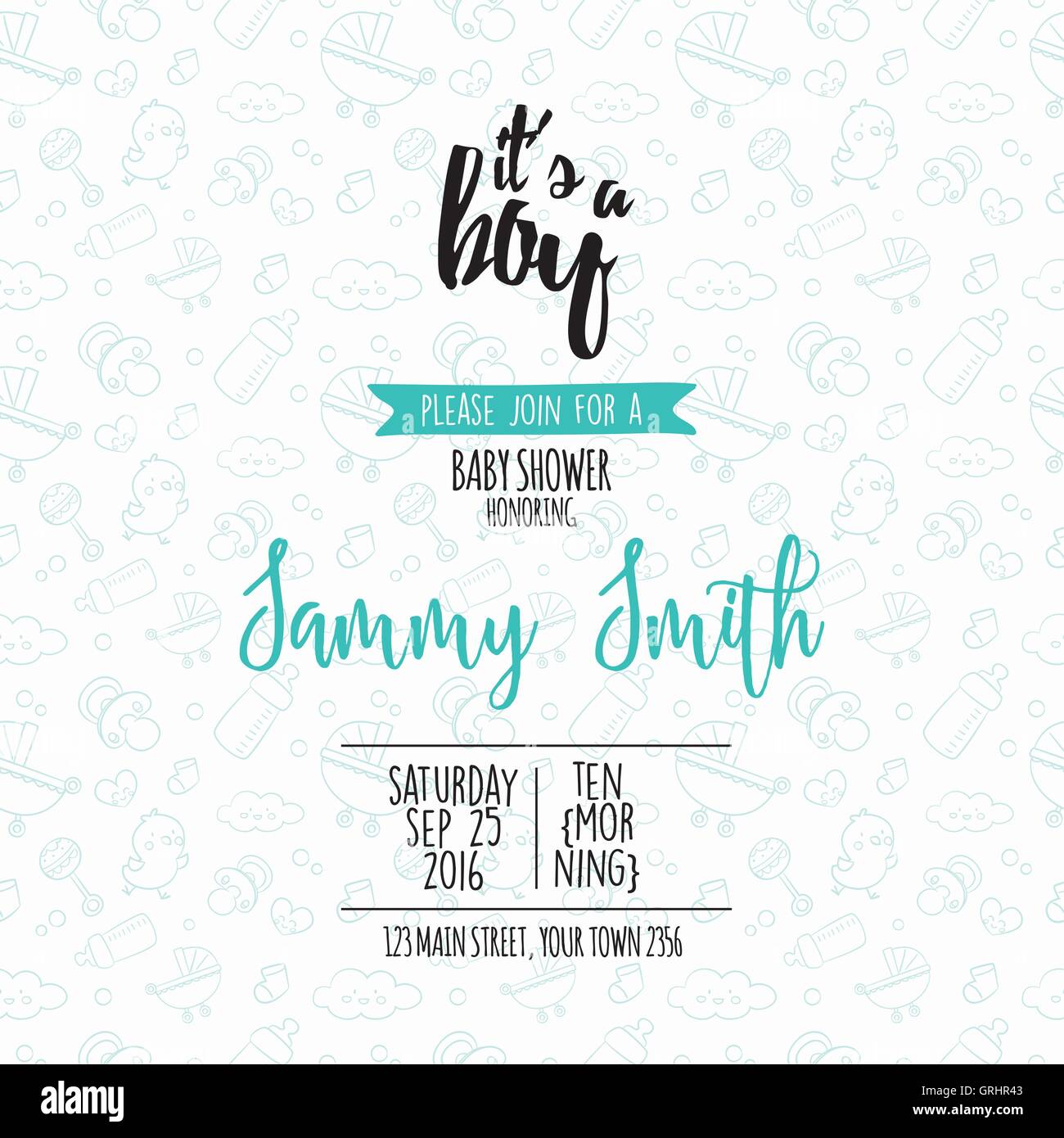 Baby Shower card Stock Vector Image & Art Alamy