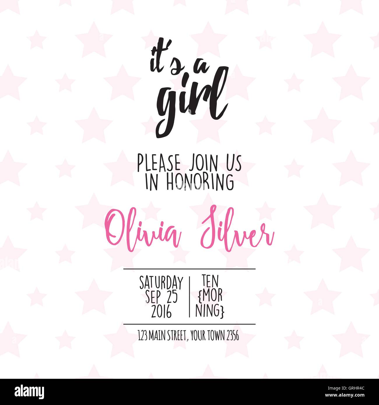 Baby Shower card Stock Vector Image & Art Alamy