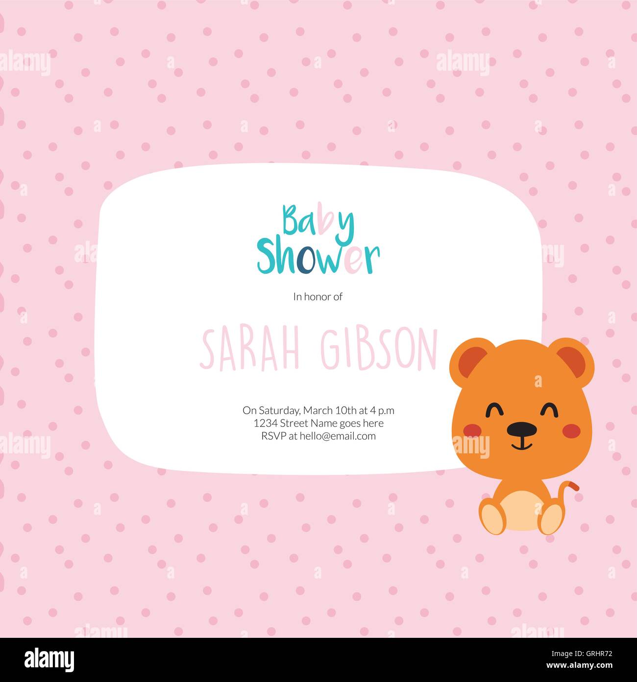 Baby Shower card Stock Vector Image & Art Alamy