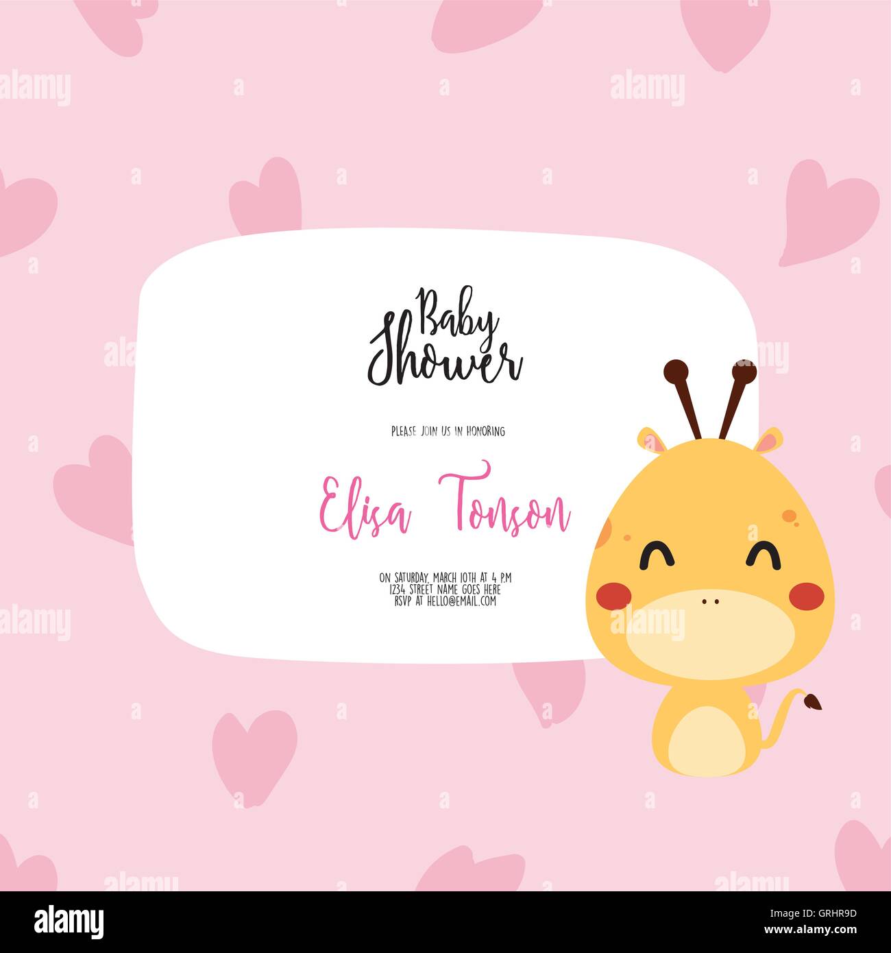 Baby Shower card Stock Vector Image & Art - Alamy