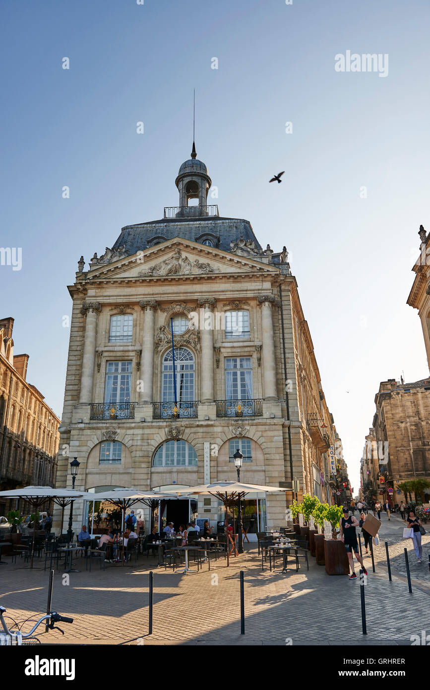 Place de la Bourse, Bordeaux, Gironde, Aquitaine, France, Europe Stock Photo
