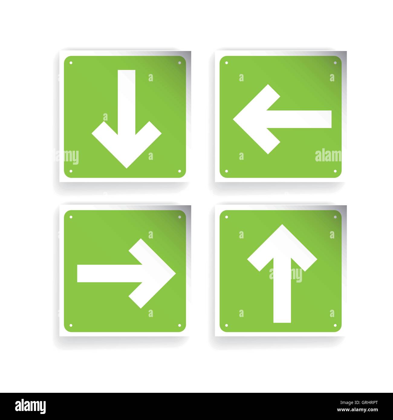 Arrows left and right Cut Out Stock Images & Pictures - Alamy