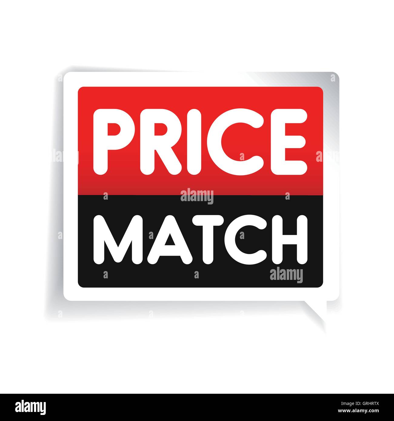 Price match label vector Stock Vector