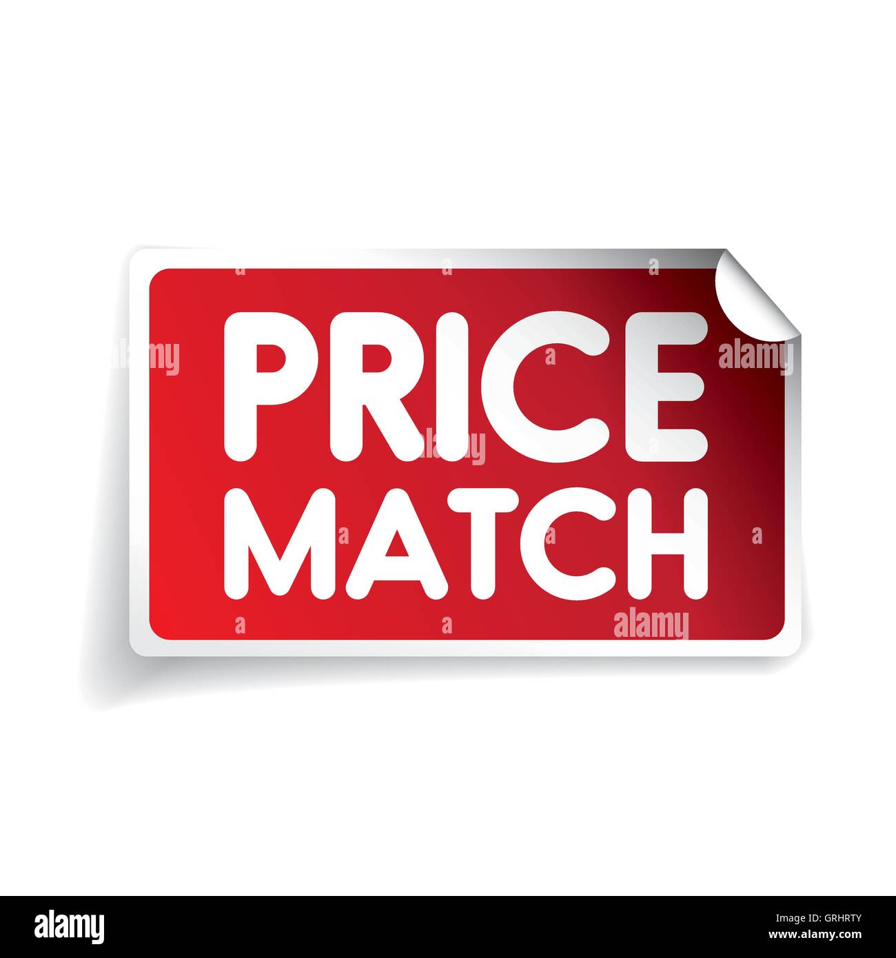 Price match label vector Stock Vector