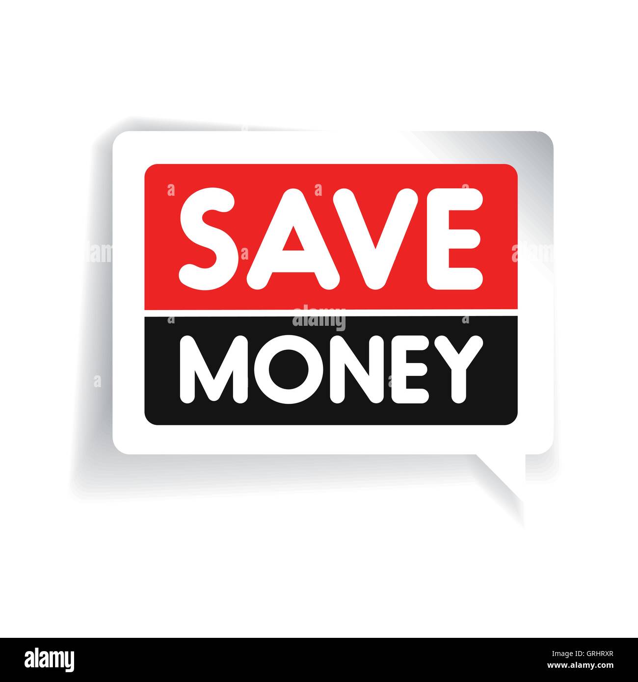 Save money label vector Stock Vector Image & Art - Alamy