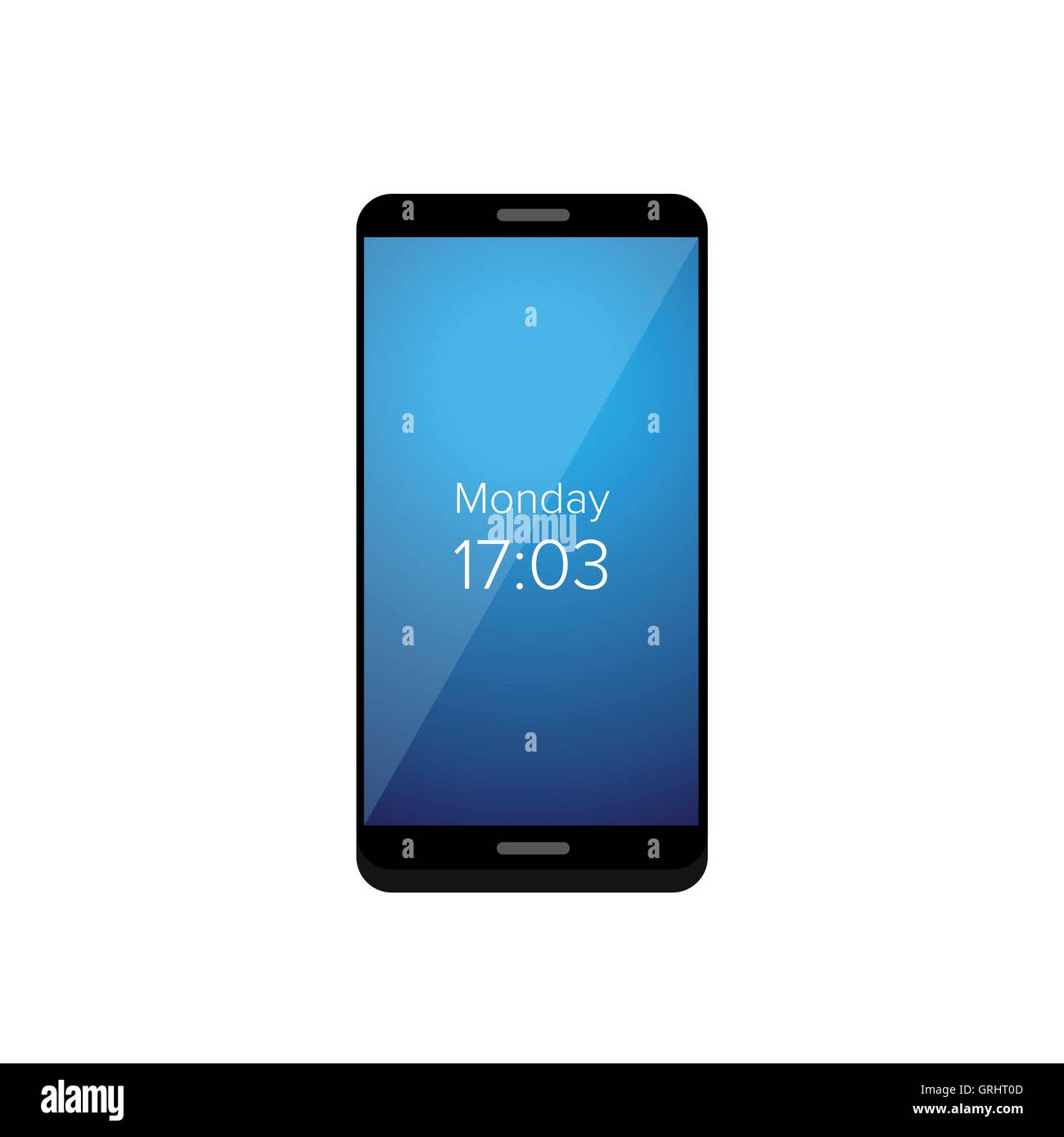 Mobile phone keypad vector mockup smartphone keyboard hi-res stock ...