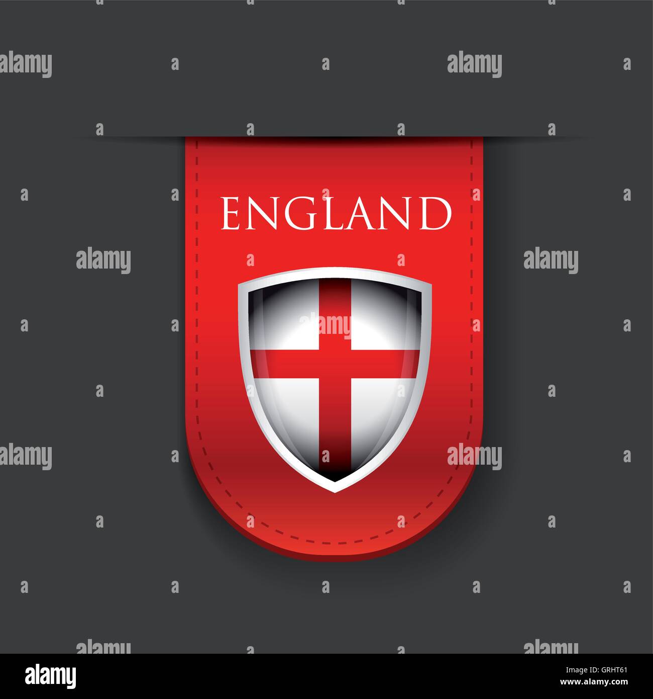 England flag shield ribbon hires stock photography and images Alamy