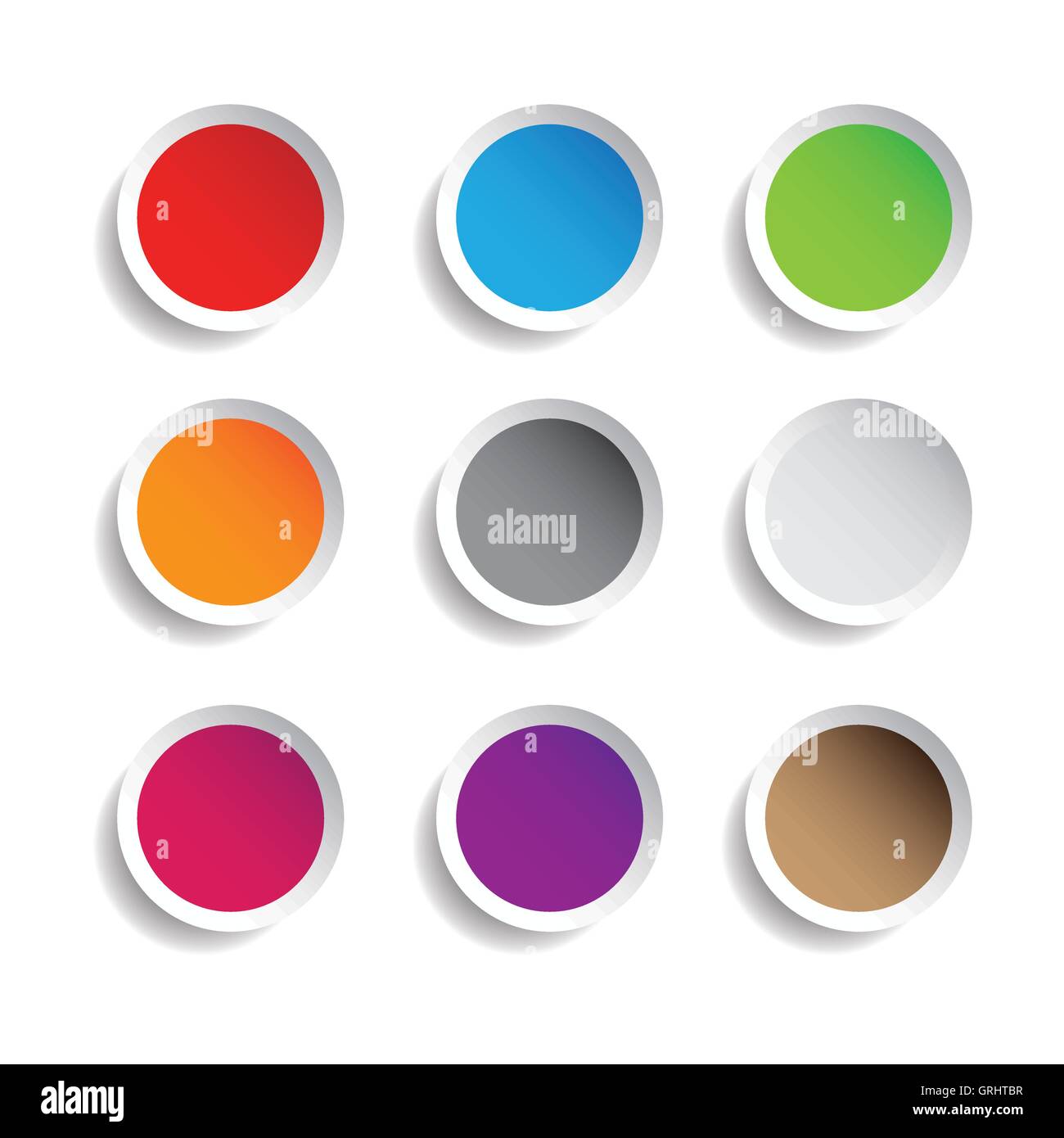 Round label set vector Stock Vector Image & Art - Alamy