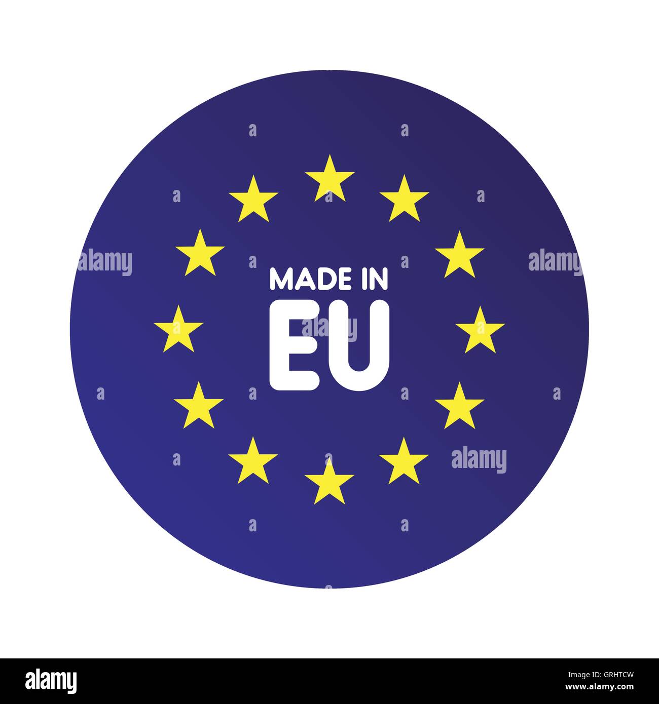 Made in Europe (EU) vector sign Stock Vector