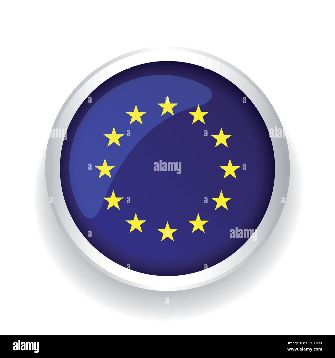 Europe flag (EU) vector Stock Vector