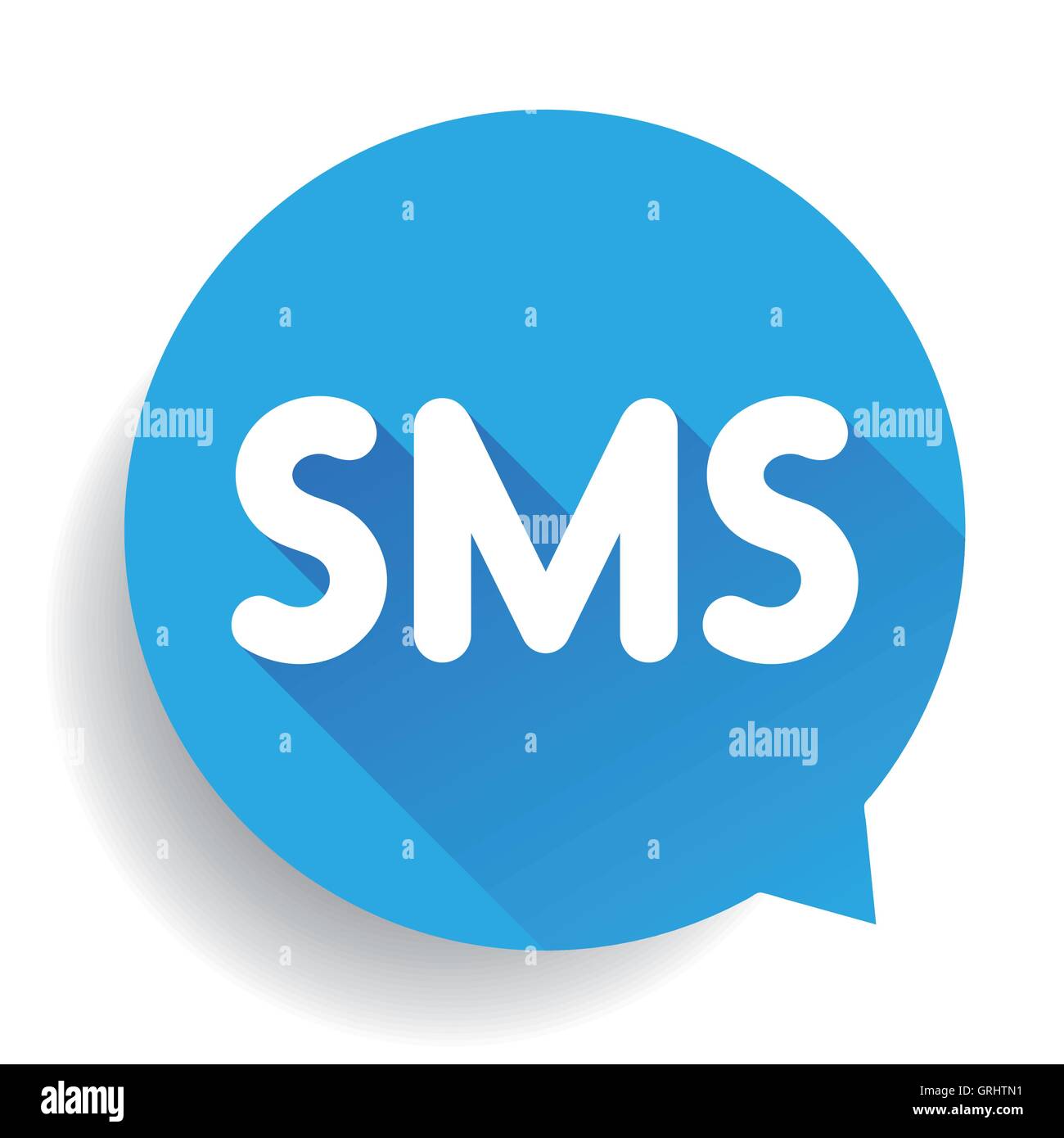 SMS button vector blue Stock Vector Image & Art - Alamy