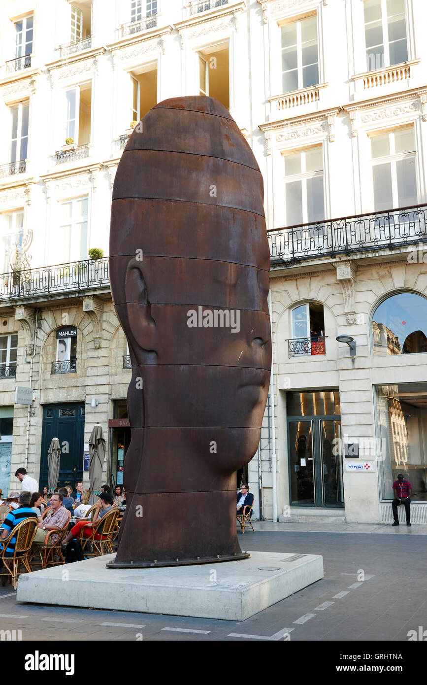 Sculpture by Jaume Plensa in Bordeaux, Bordeaux, Gironde, Aquitaine