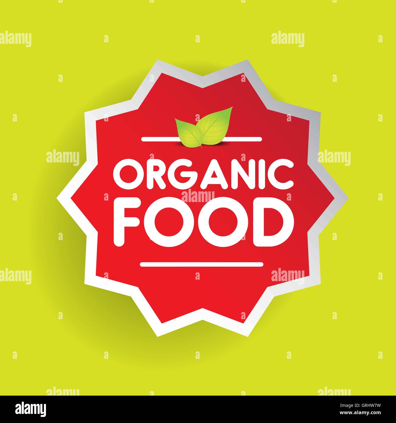 Organic Food label sticker star Stock Vector Image & Art - Alamy