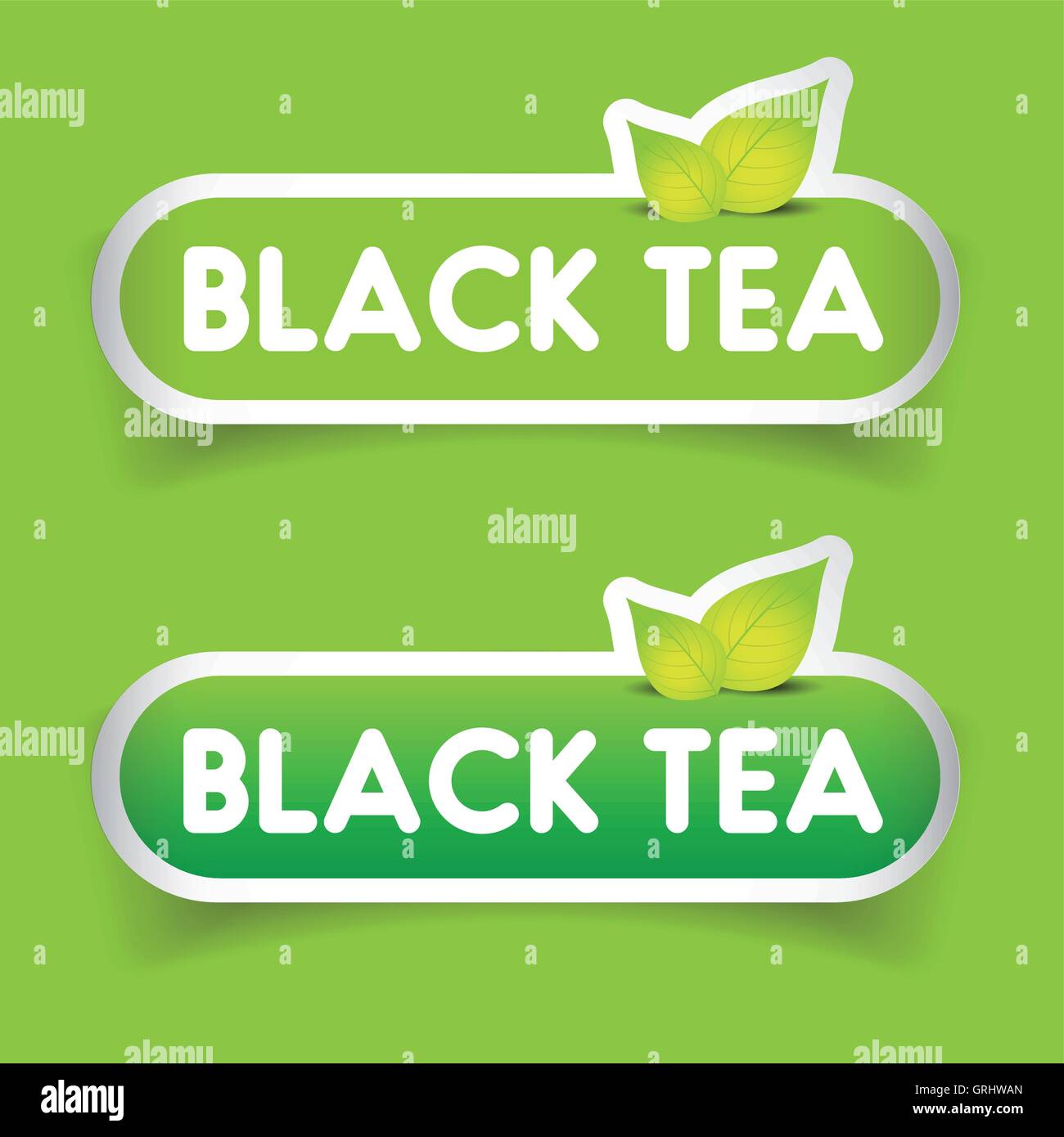 Black Tea sign label vector Stock Vector Image & Art - Alamy