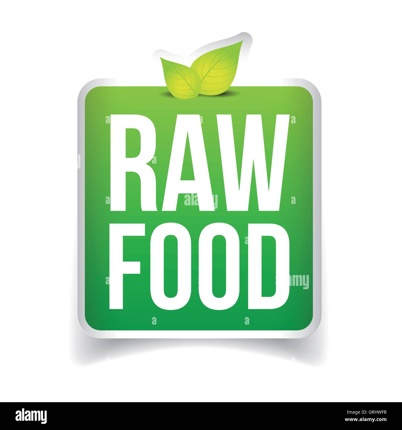 Raw Food label vector Stock Vector Image & Art Alamy