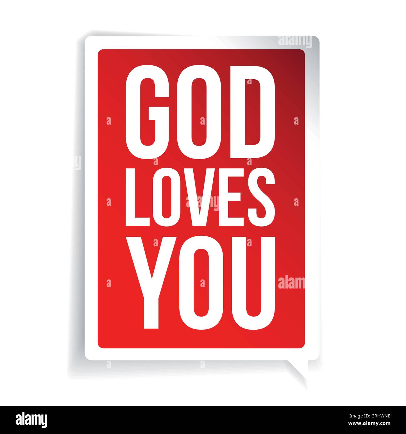 God loves you quote speech bubble Stock Vector Image &amp; Art - Alamy