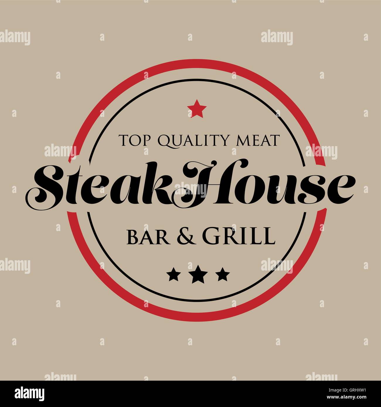 Steakhouse stamp logo grill and bar Stock Vector Image & Art Alamy