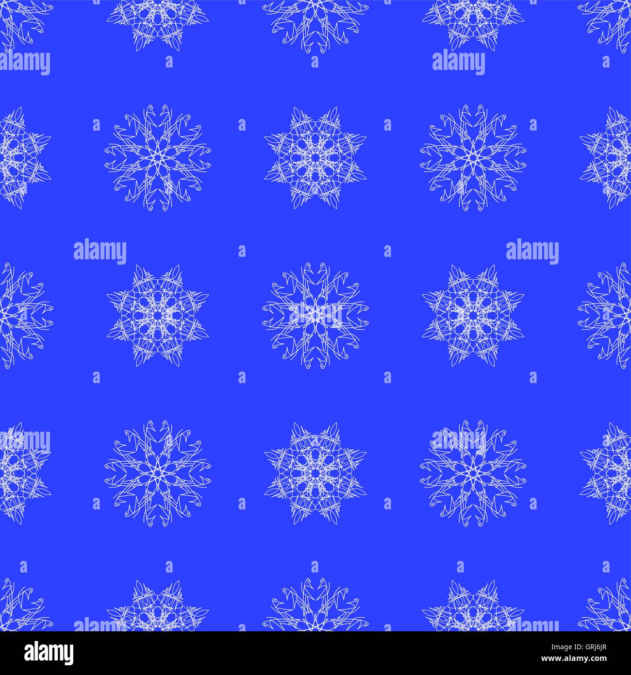 White Snowflake Seamless Pattern Stock Vector Image & Art - Alamy