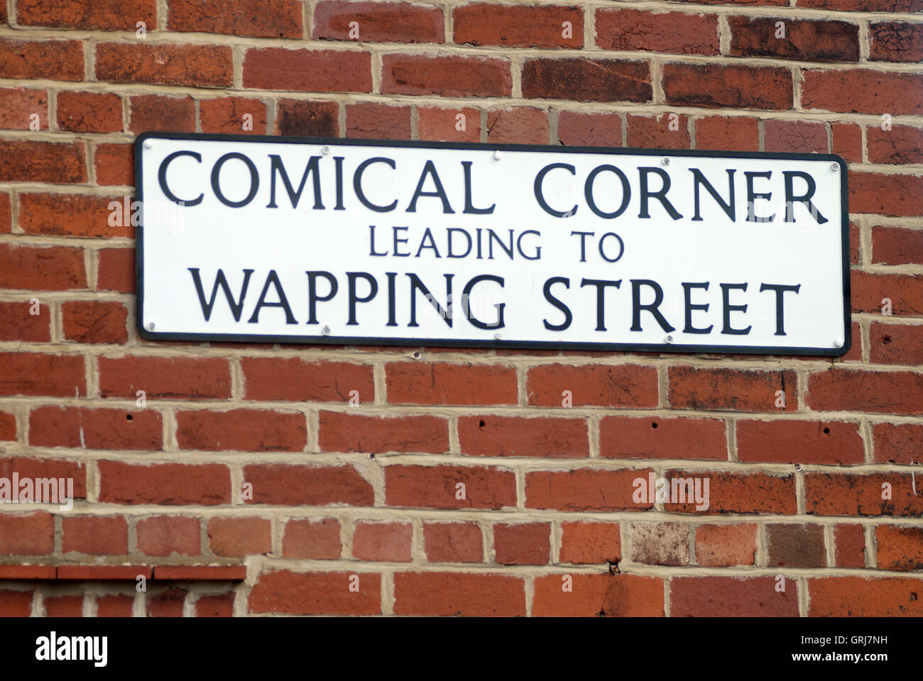Comical Corner Leading to Wapping Street, South Shields Stock Photo
