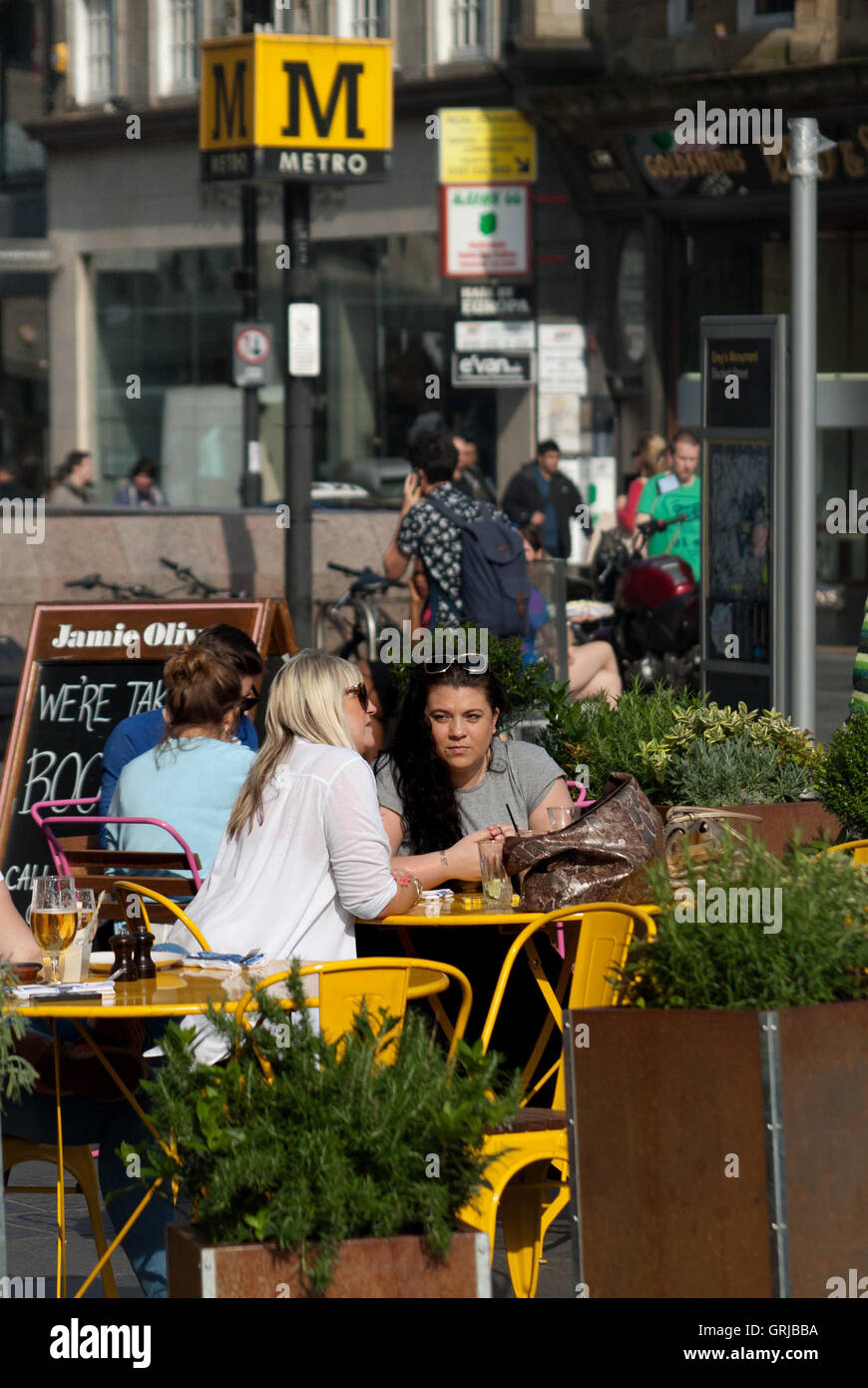 Cafe, Newcastle upon Tyne Stock Photo Alamy