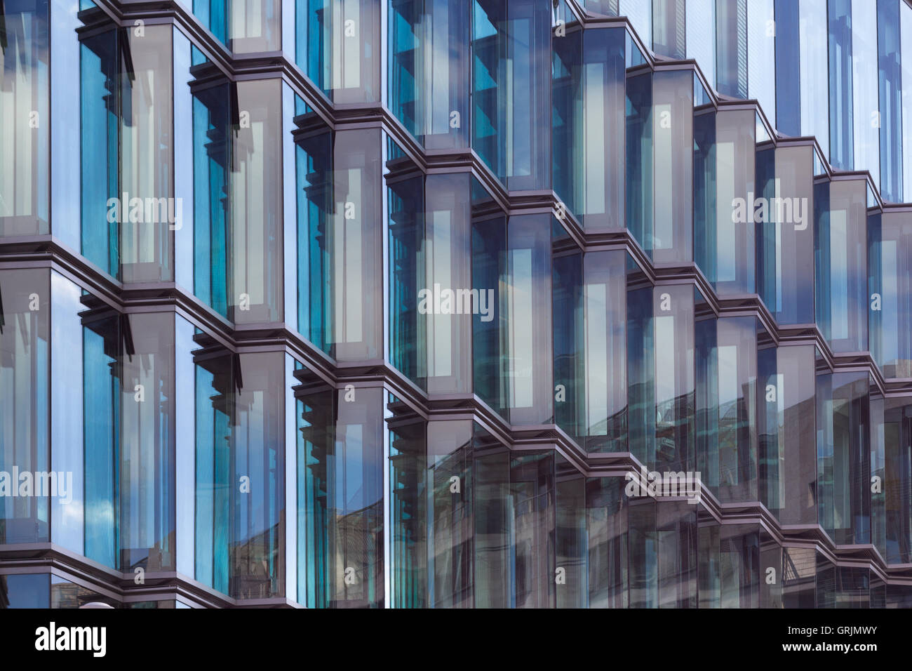 modern glass facade detail - abstrart architecture Stock Photo