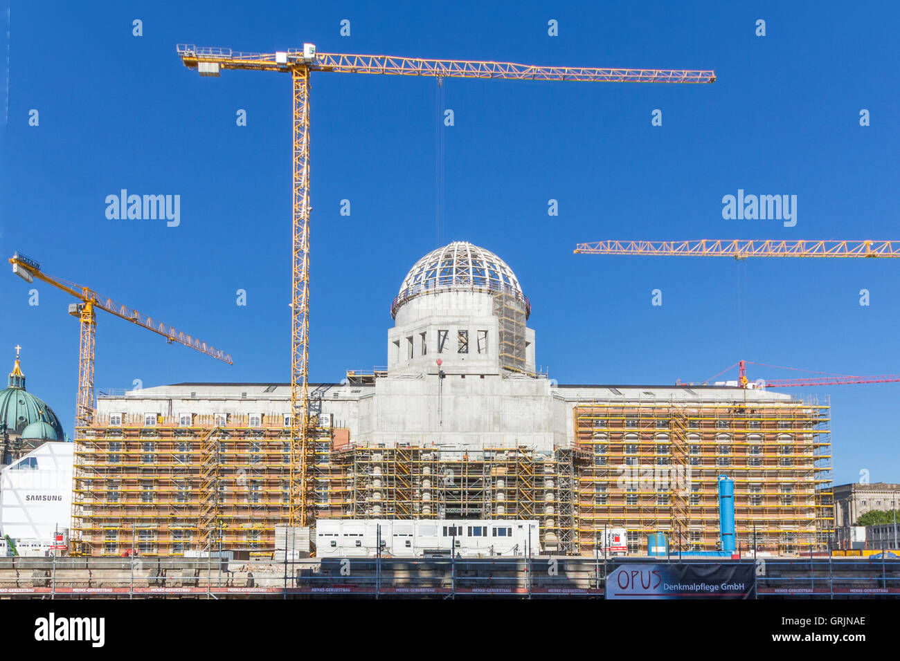 Reconstruction of the Berlin Palace ( Stadtschloss) / Berlin City Palace. Stock Photo
