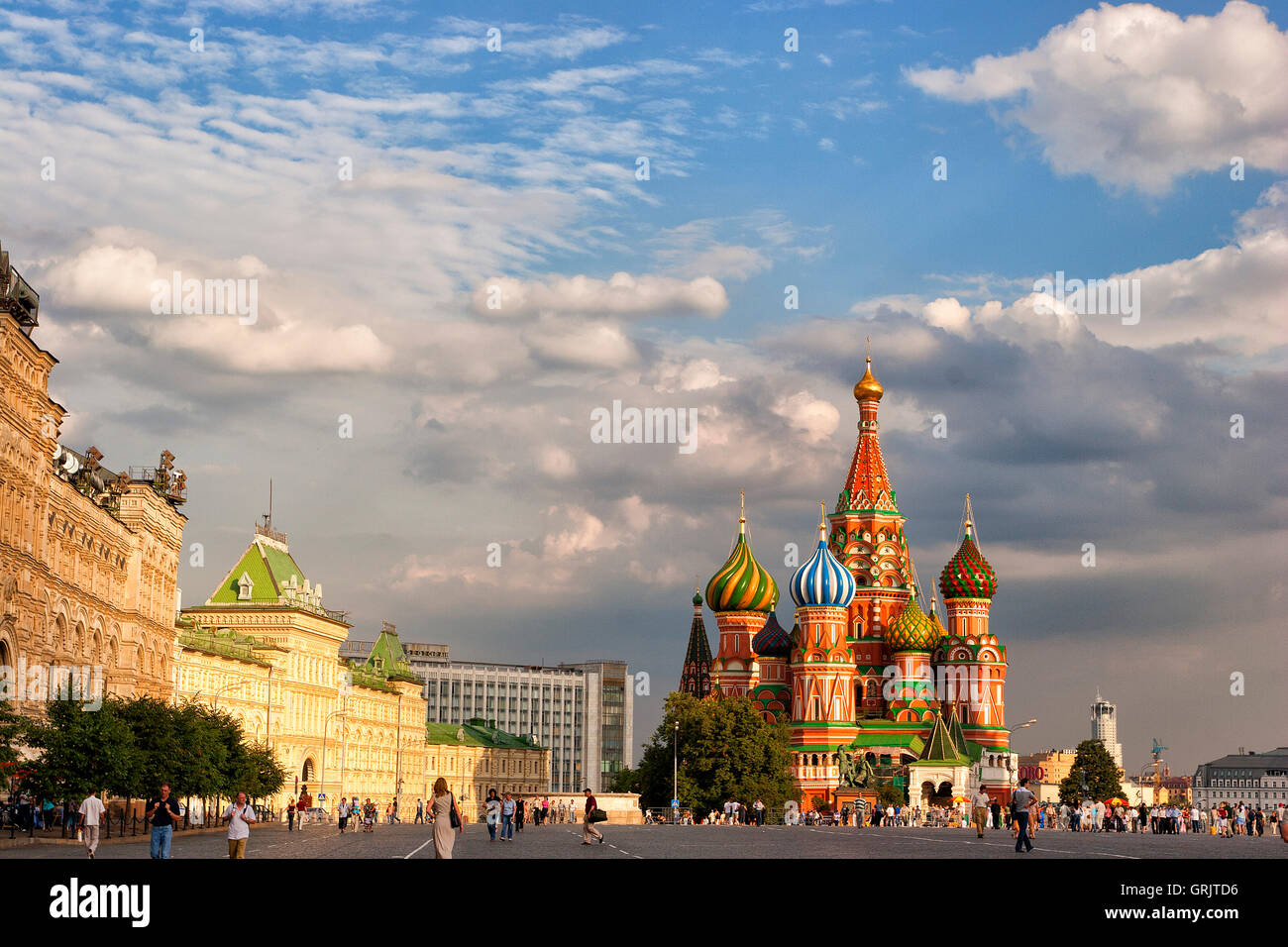 Cathedral of St.Basil and Red Square, Moscow, Russia Stock Photo - Alamy