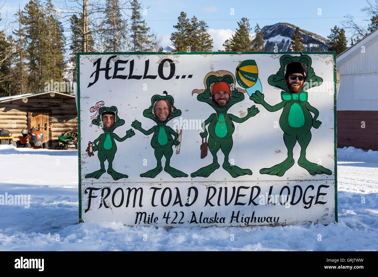 Toad River Lodge Stock Photo Alamy